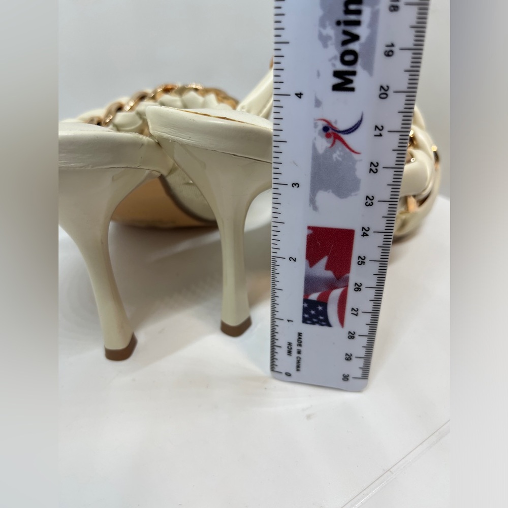 Venus Women's Cream and Gold Sandals size 8.5 - Picture 7 of 16